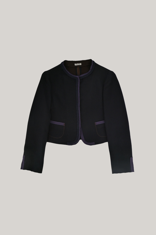 2000's Miu Miu Crop Virgin Wool Jacket