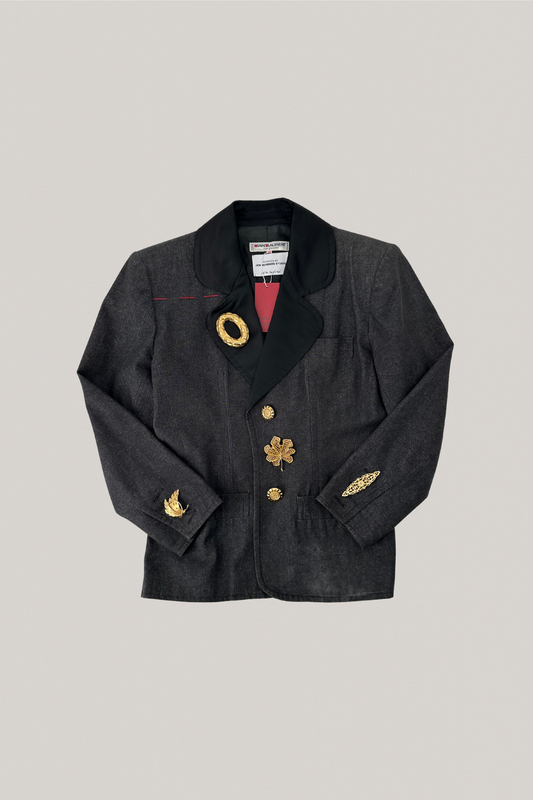 Yves Saint Laurent x Jen Wonders Grey Denim Blazer