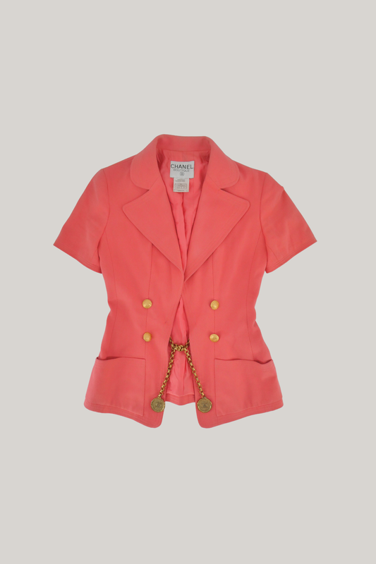 Chanel Coral Blazer