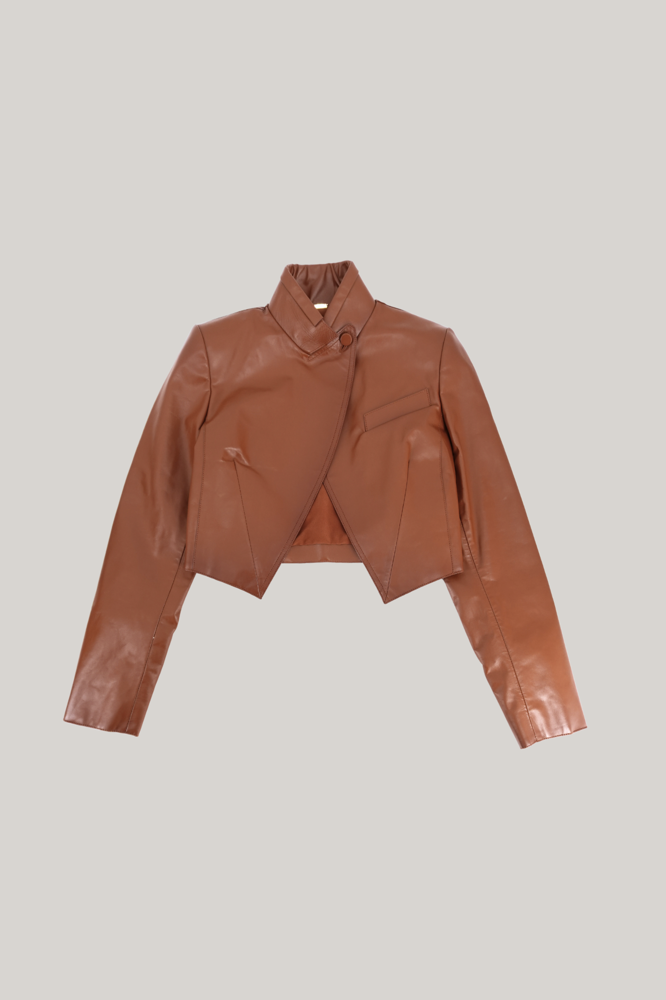 Fendi Brown Leather Jacket (FR 32)