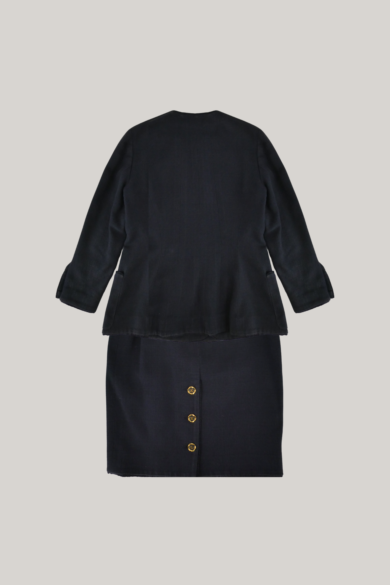 Vintage Chanel Navy Set (FR 40)