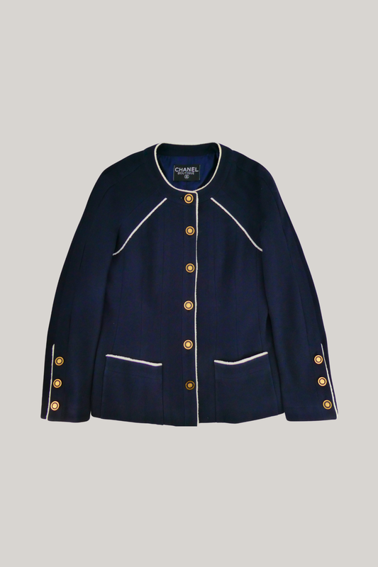 1996 Cruise Chanel Navy Jacket