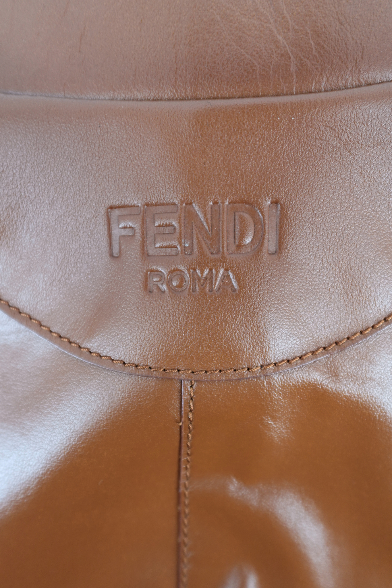 Fendi Brown Leather Jacket (FR 32)