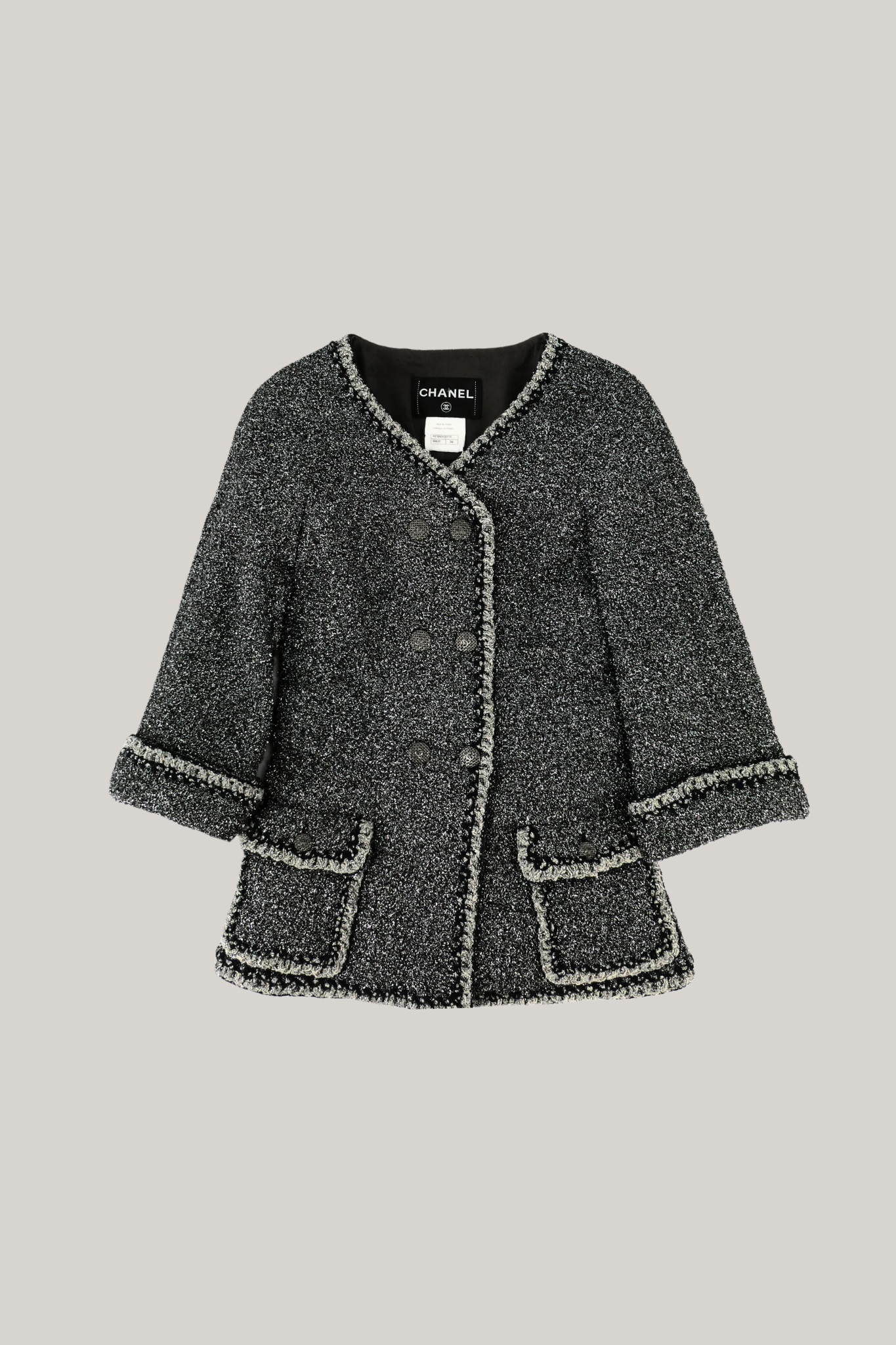 2014 Chanel Metallic Fantasy Tweed Jacket (FR 34)