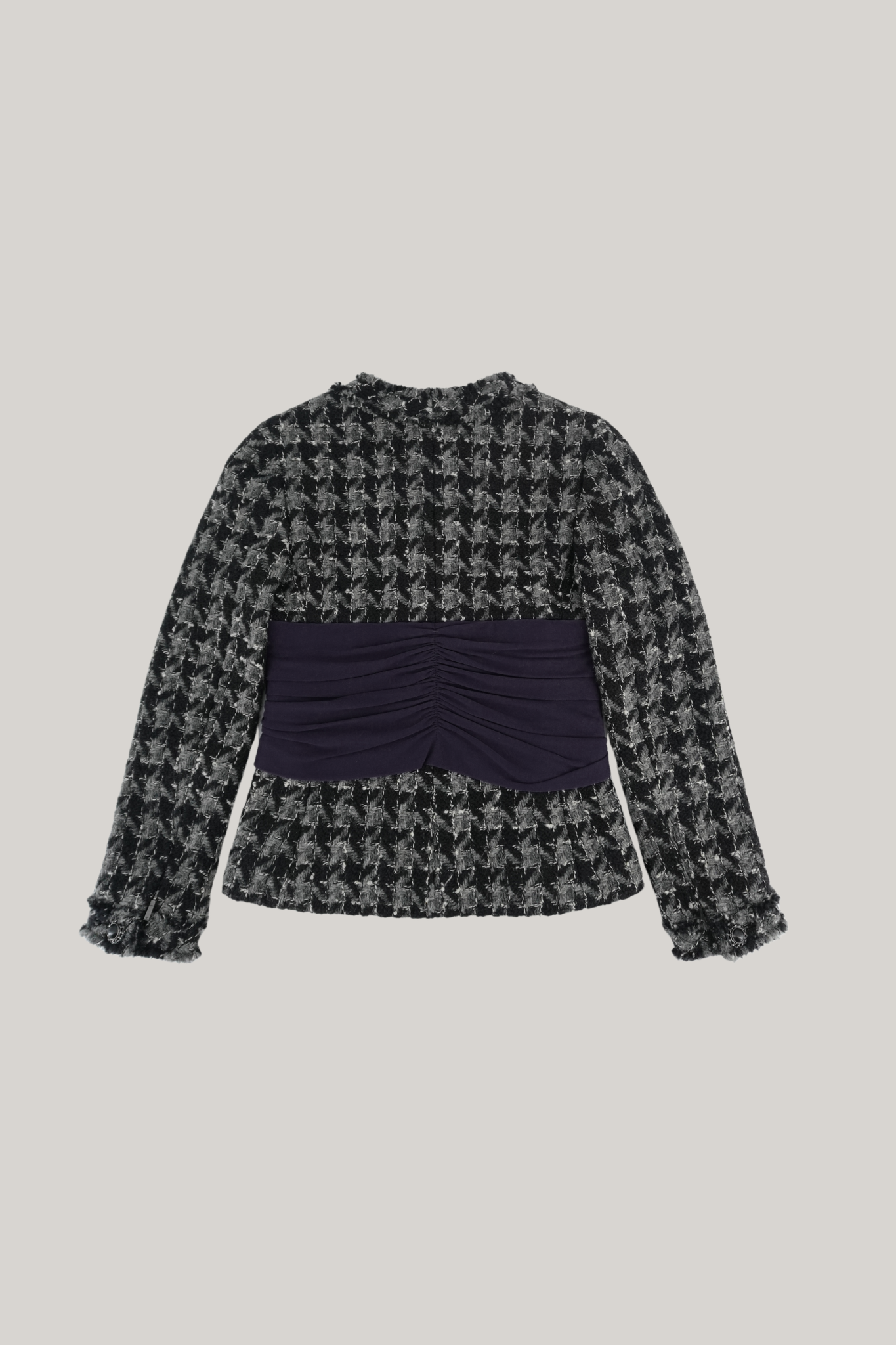 2016 Chanel Houndstooth Drape Blazer (FR 34)
