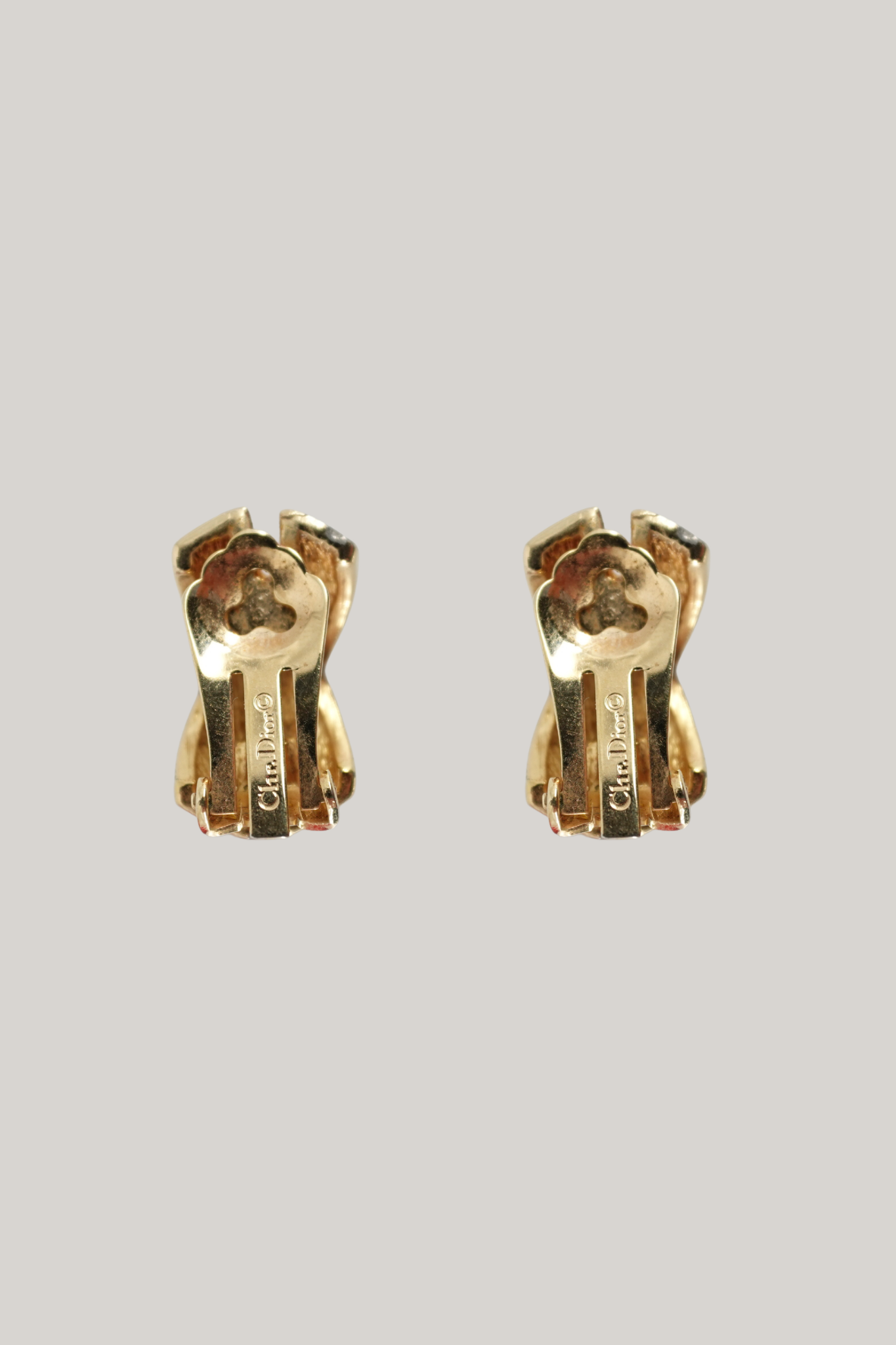 Vintage Christian Dior Gold Earrings
