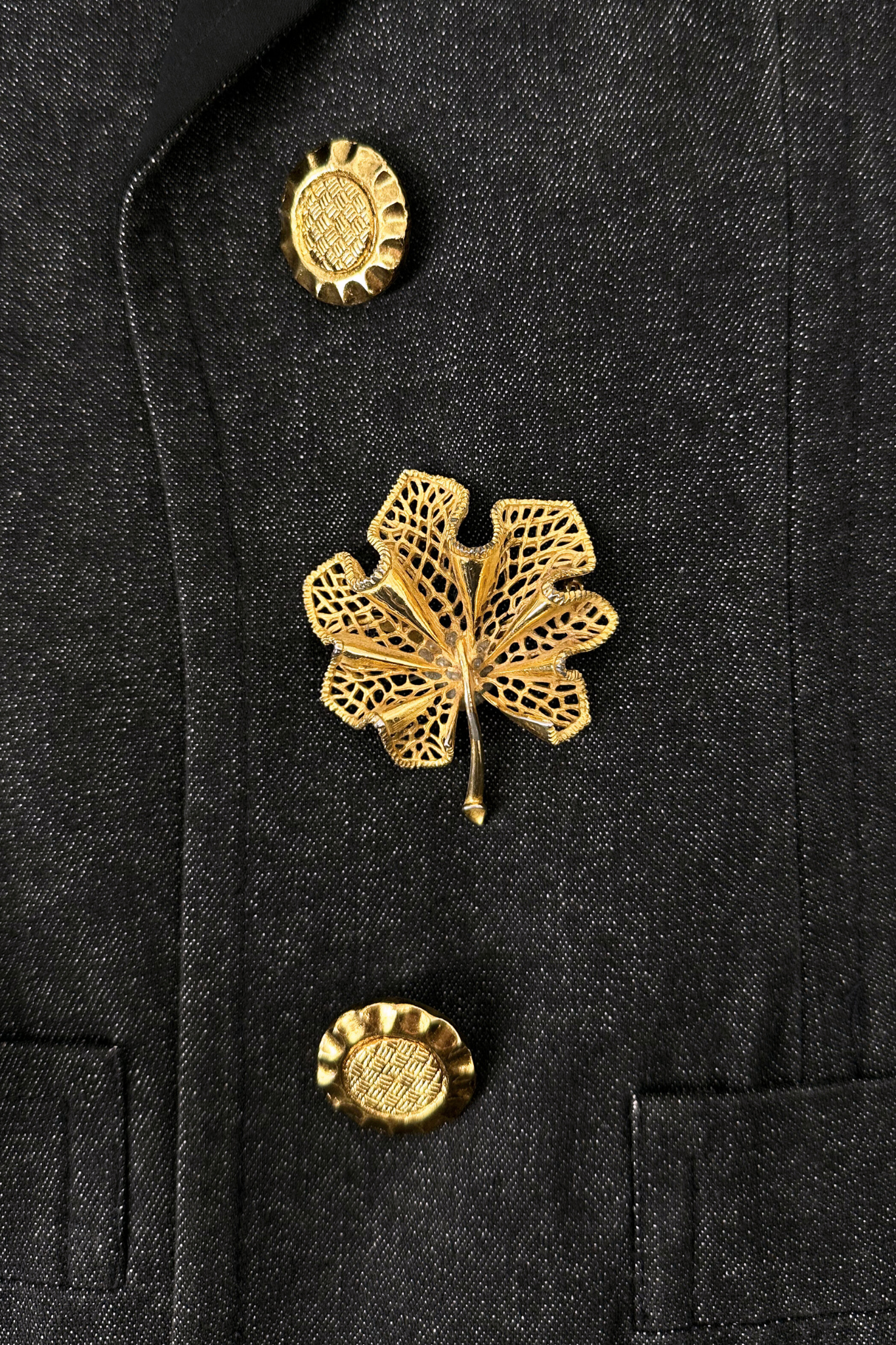 Yves Saint Laurent x Jen Wonders Grey Denim Blazer