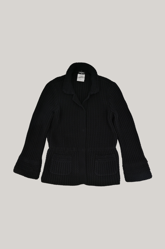 Chanel Black Knit Cardigan