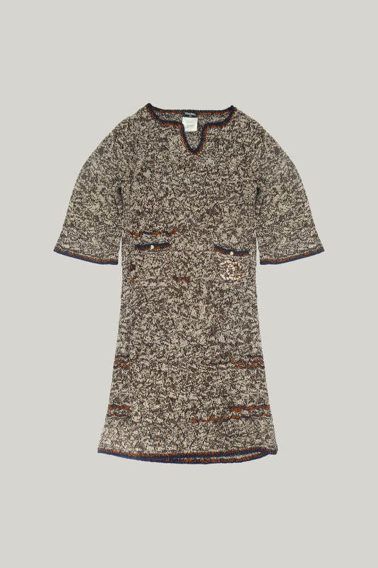 Chanel Brown Knit Dress (FR 36)