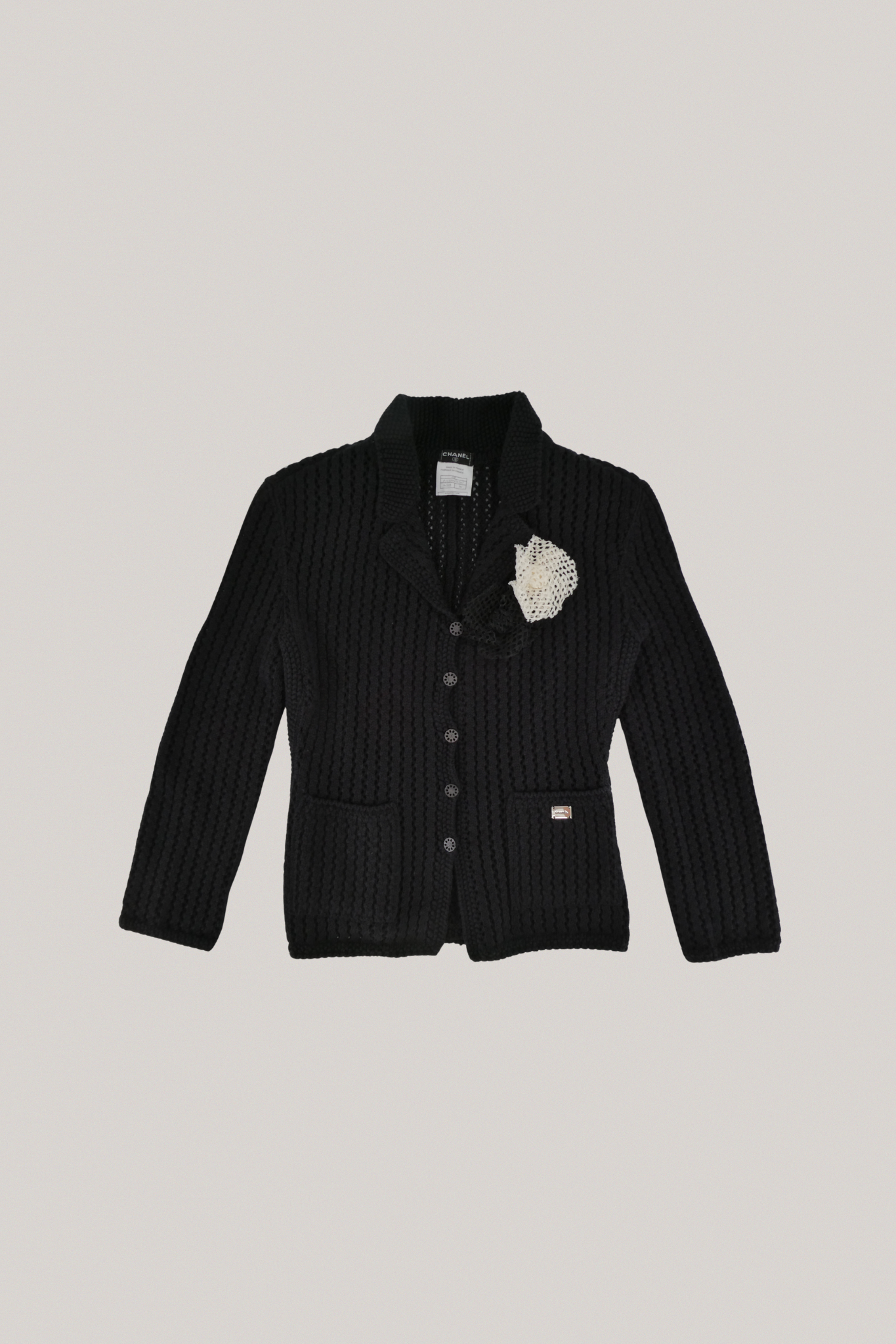 Chanel Black Knit Cardigan