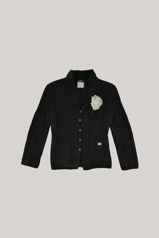 Chanel Black Knit Cardigan