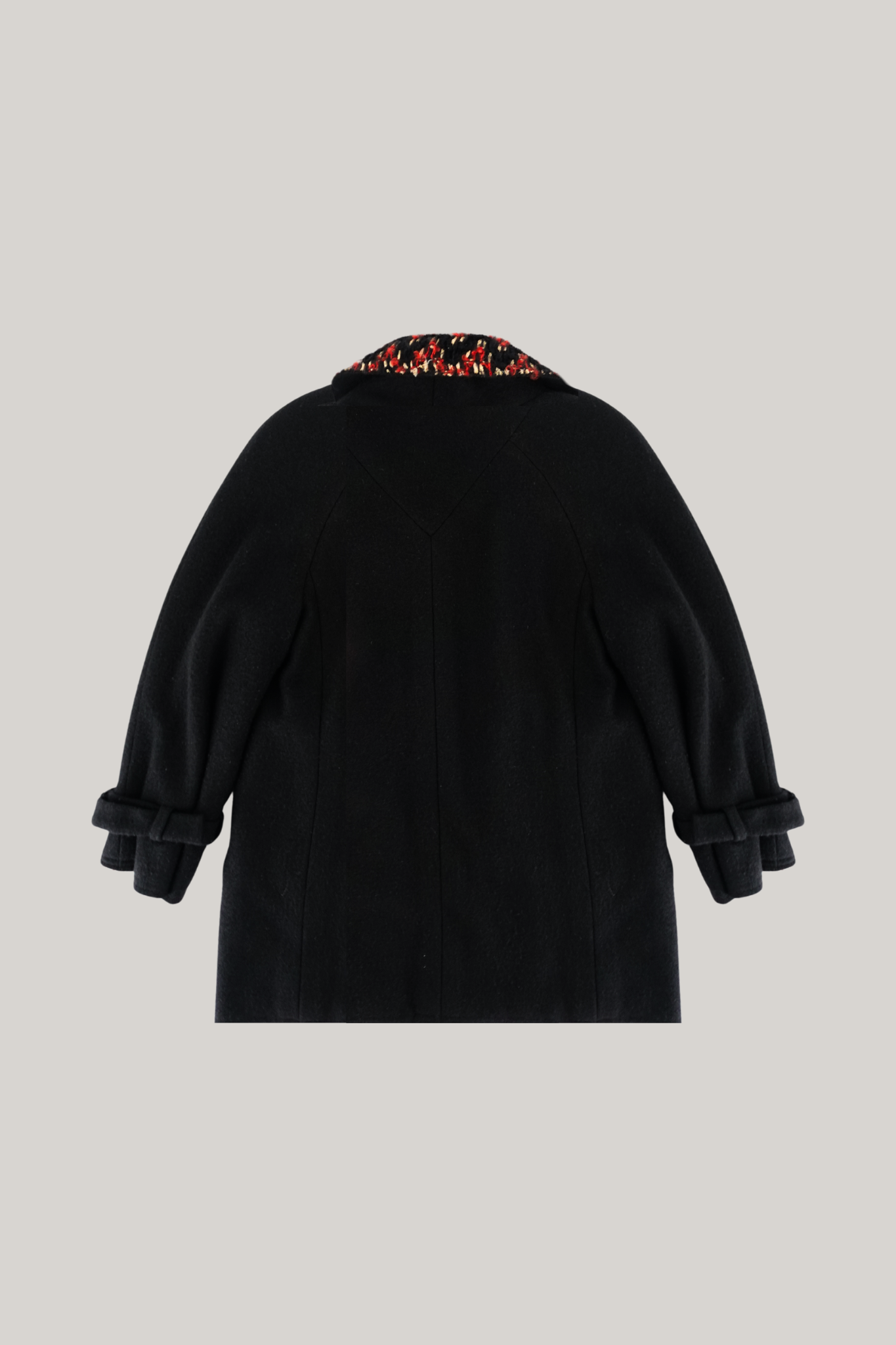 2007 Chanel Black Red Wool Jacket (FR 36)