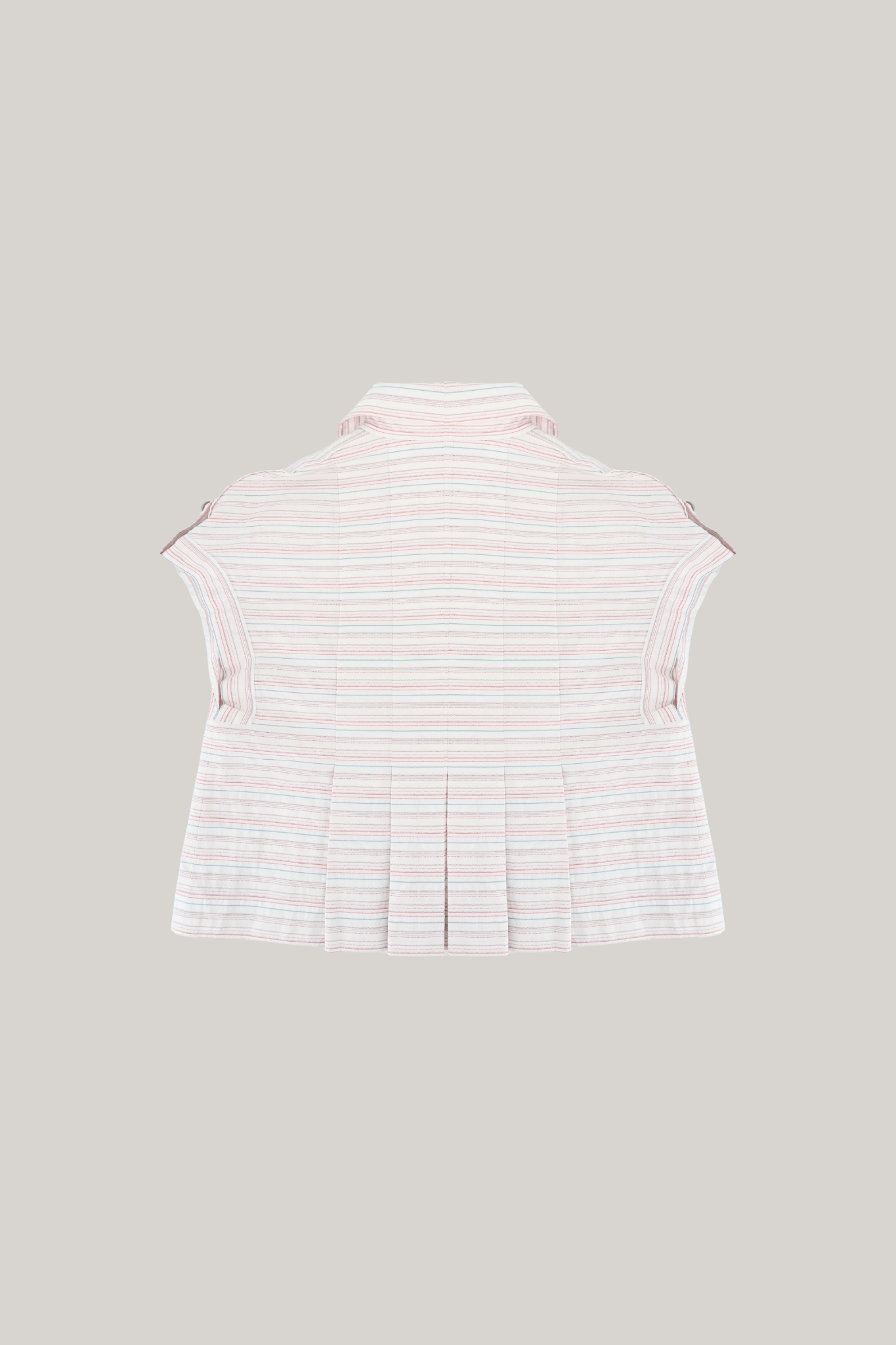 2008 Spring Chanel White Stripes Blouse (FR 36)