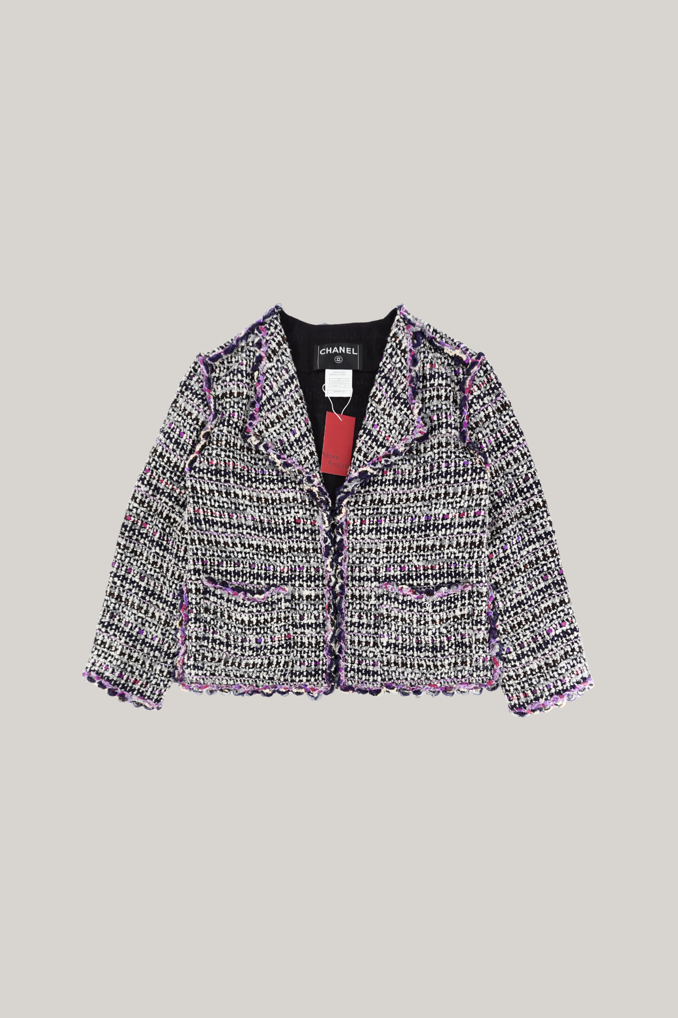 2007 Chanel Purple Fantasy Tweed Jacket (FR 34)