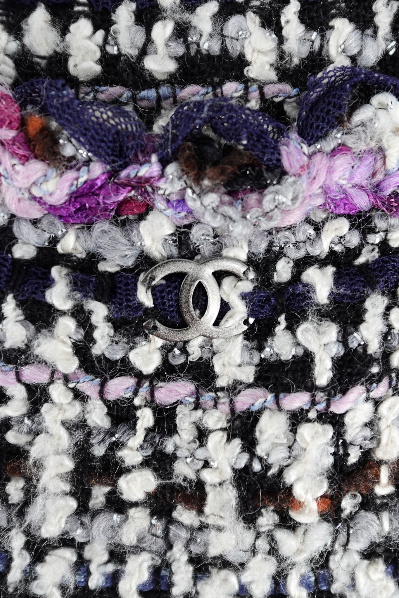 2007 Chanel Purple Fantasy Tweed Jacket (FR 34)