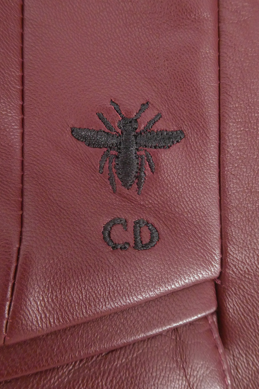 Christian Dior Burgundy  Leather Jacket