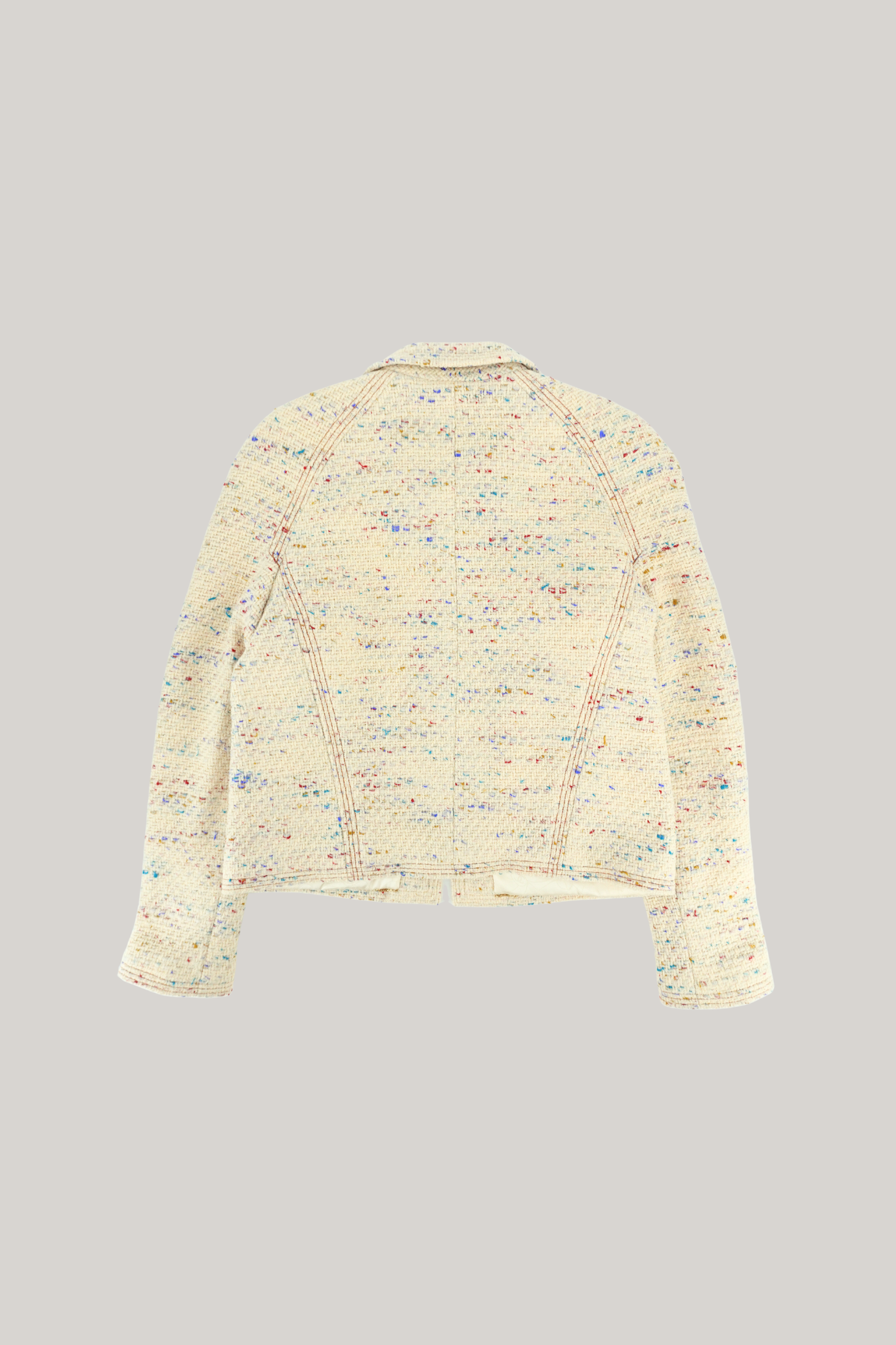 2003 Cruise Chanel Cream Multicolor Jacket (FR 42)