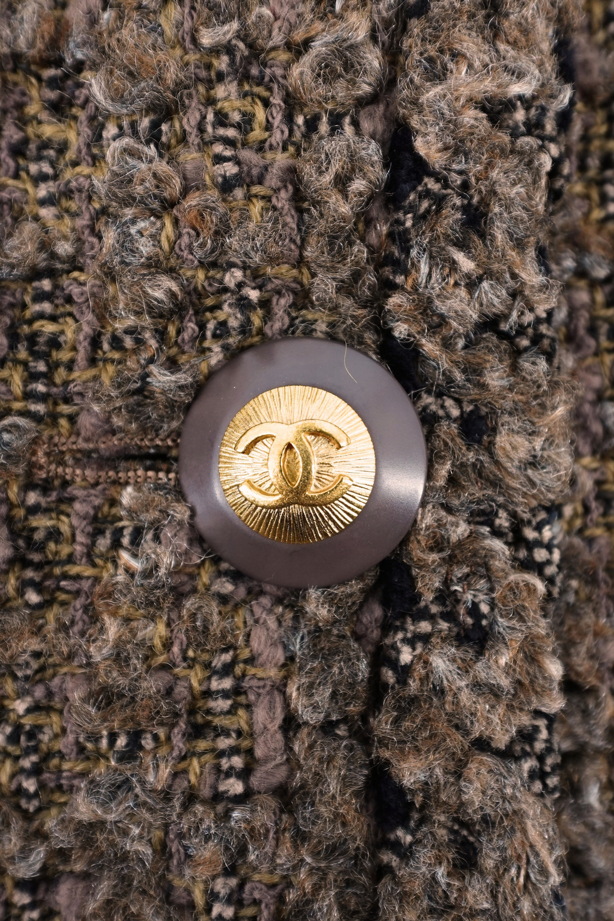 1993 Chanel Brown Tweed Jacket