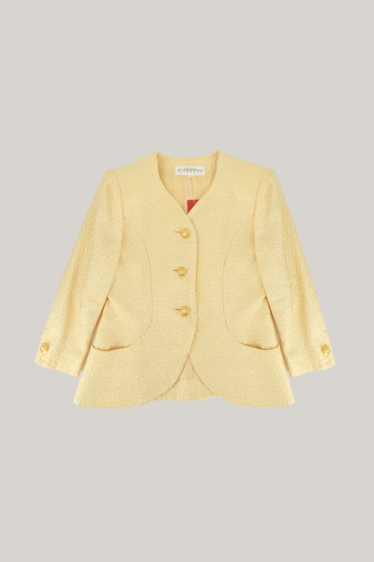 Vintage Givenchy Yellow Blazer ( FR 42 )