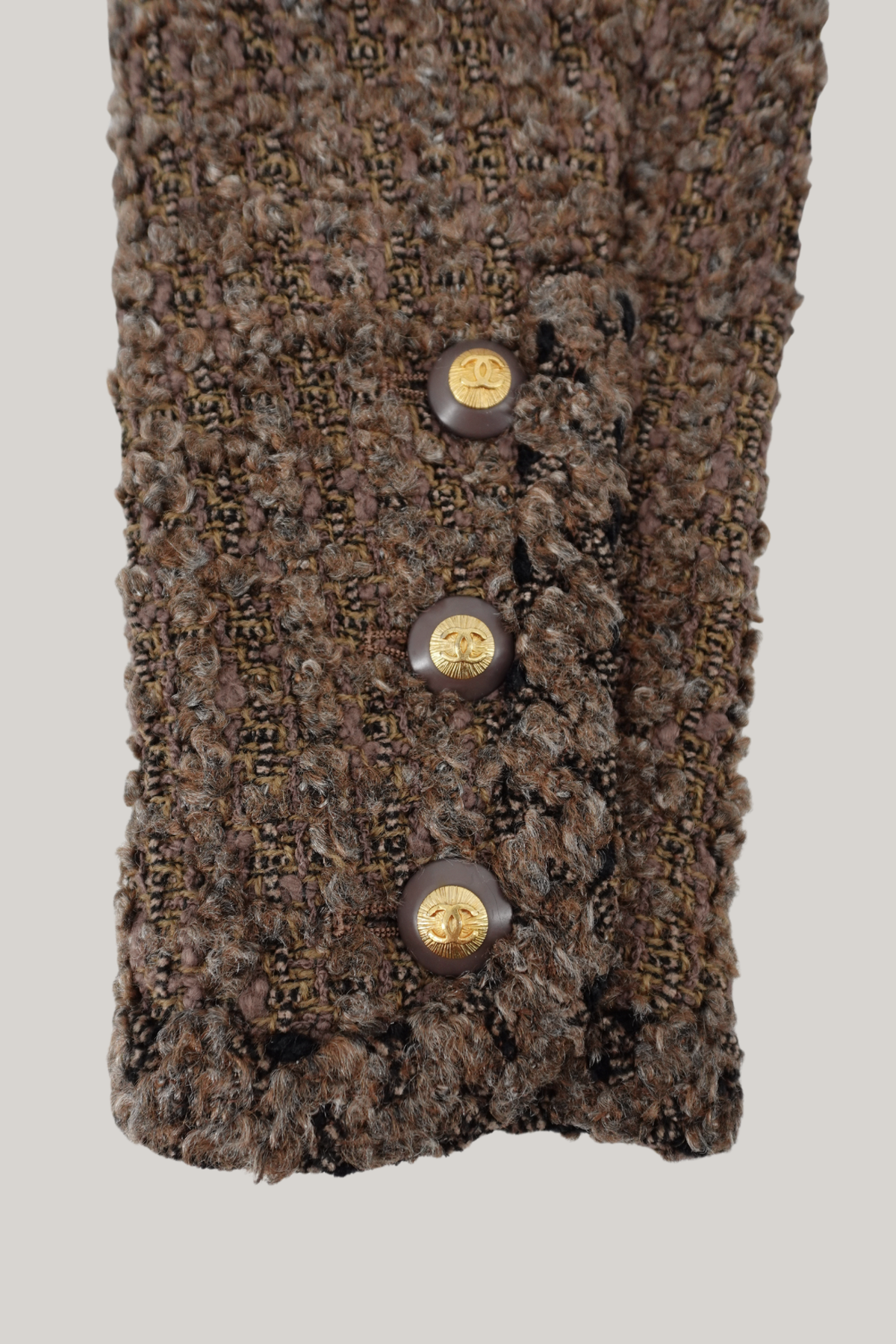 1993 Chanel Brown Tweed Jacket
