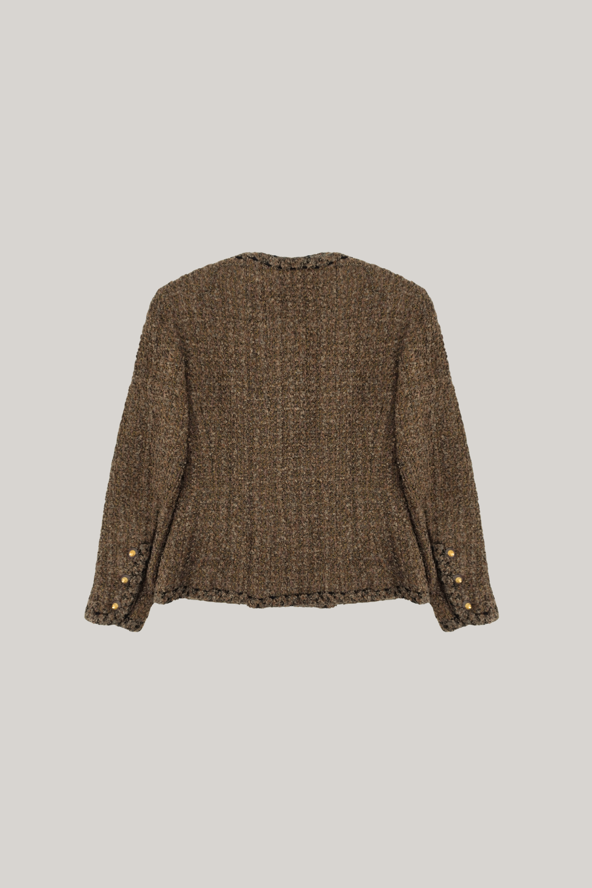 1993 Chanel Brown Tweed Jacket