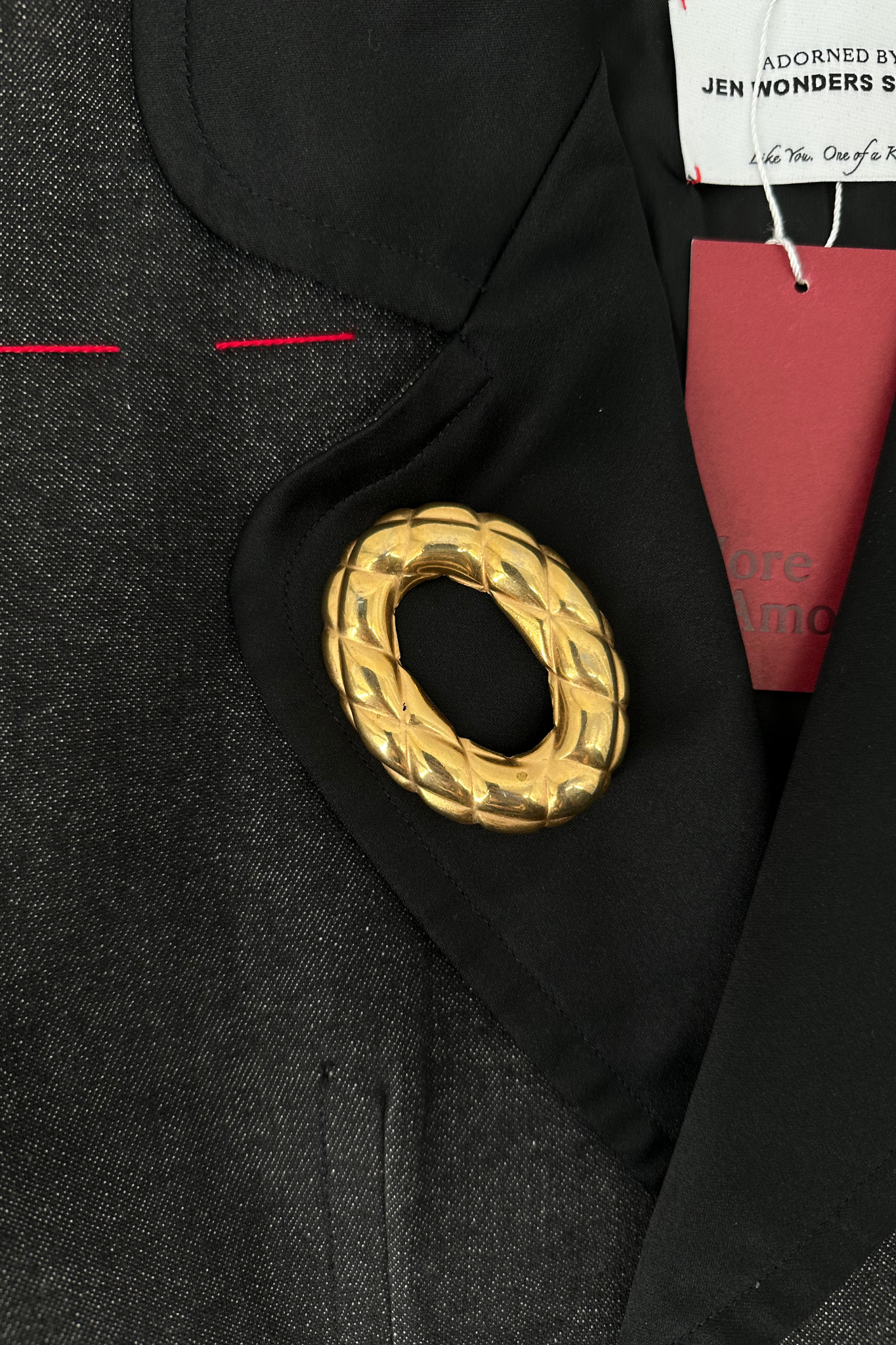 Yves Saint Laurent x Jen Wonders Grey Denim Blazer