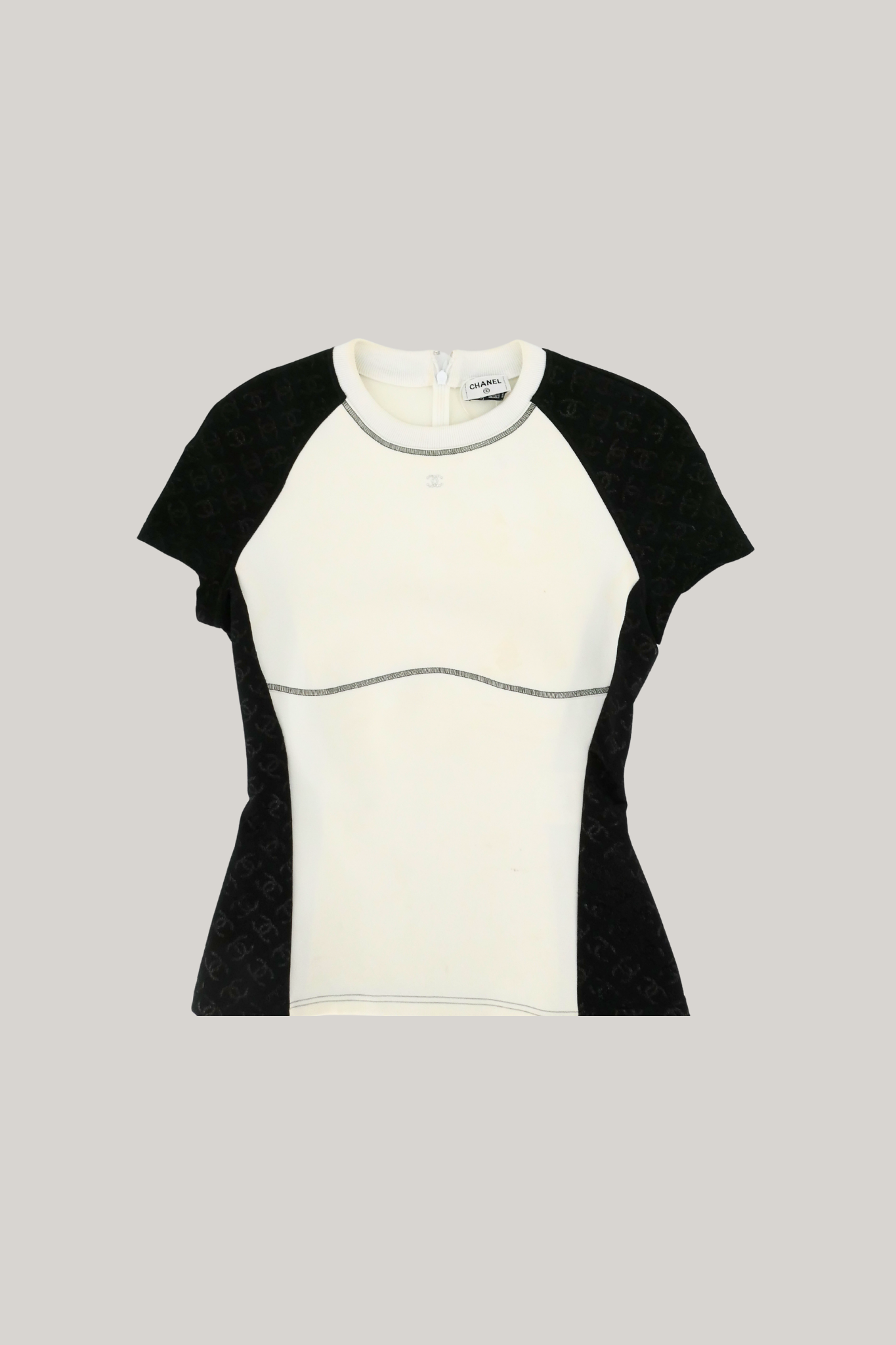 2024 Cruise Chanel Black & White Polyamide Top