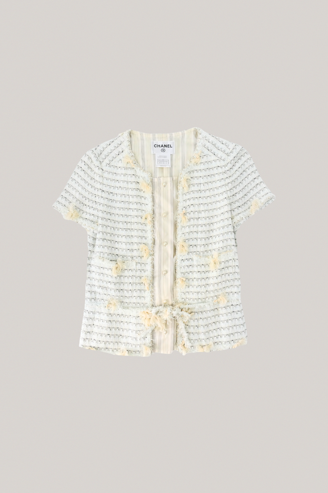 2005 Chanel Ruffle Mint Top