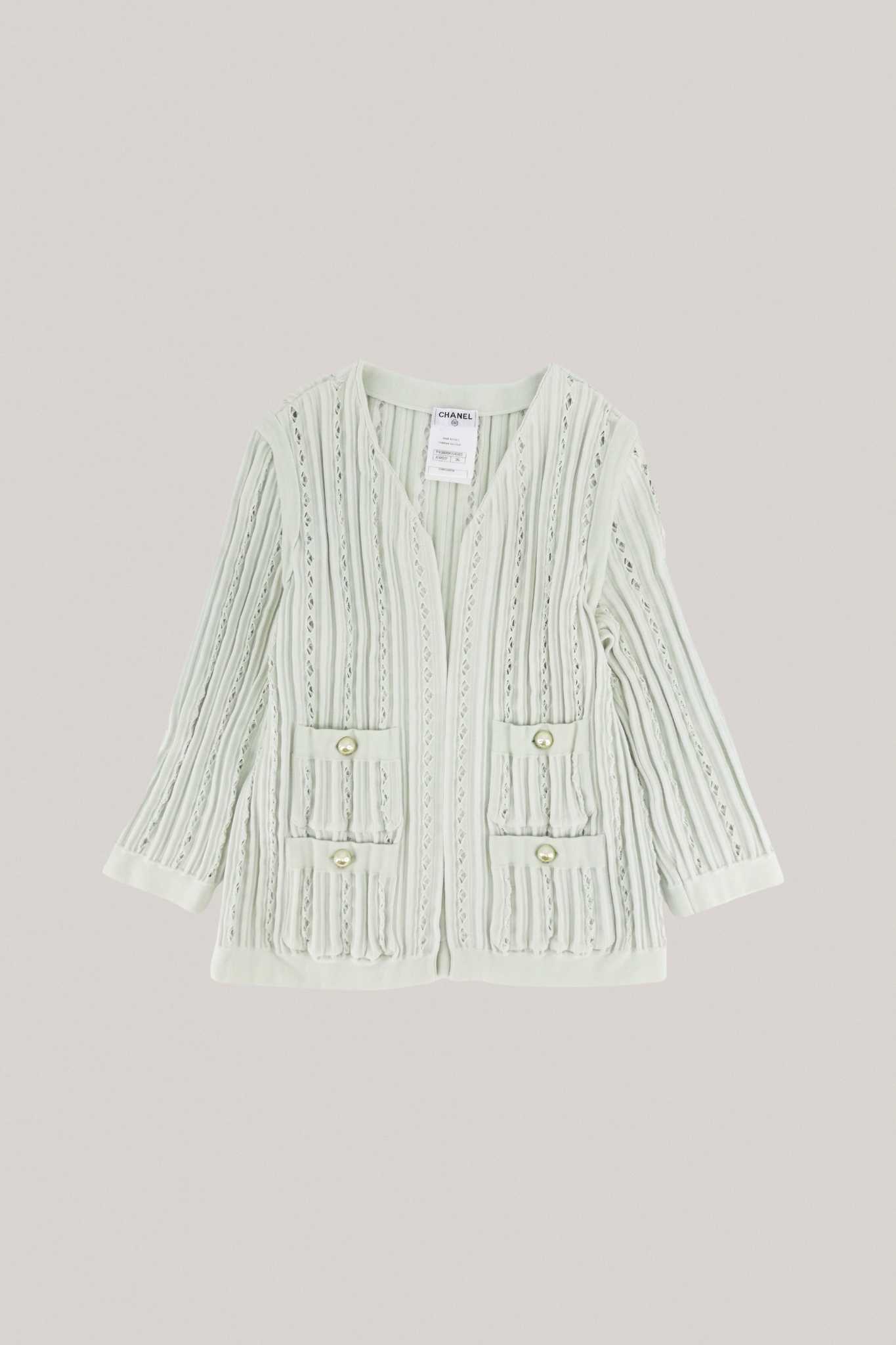 Chanel Mint Cardigan