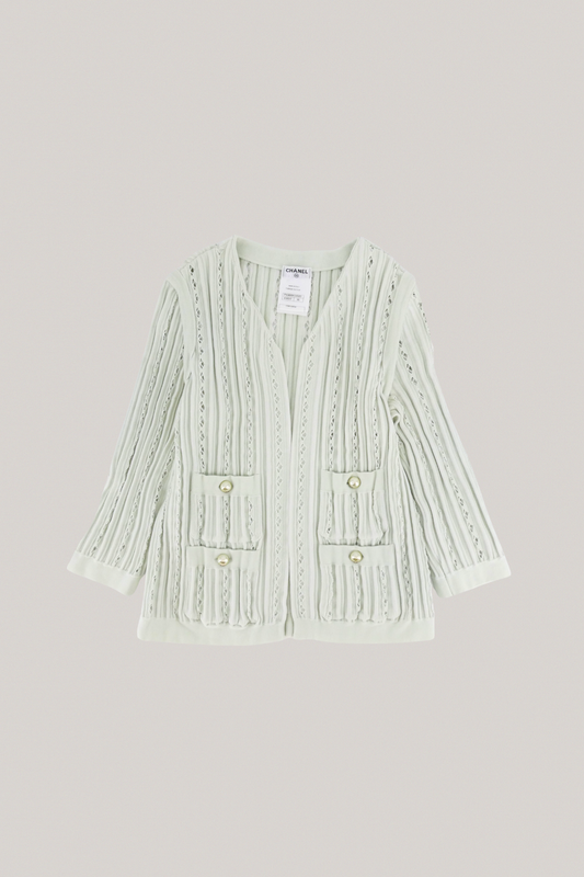 Chanel Mint Cardigan