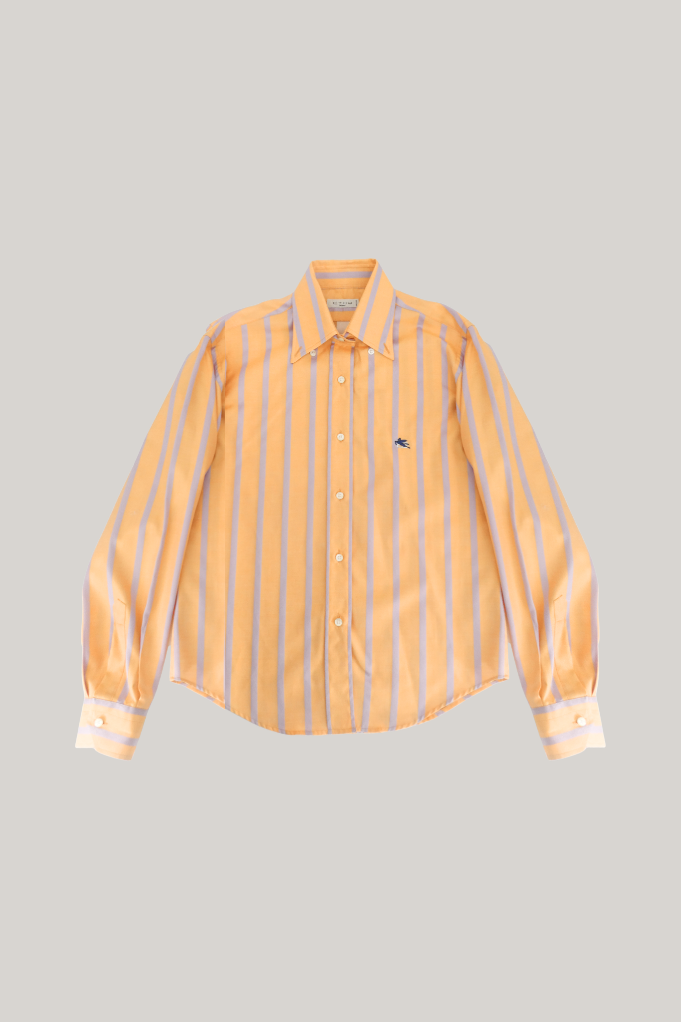 Etro Tangerine and Lavender Shirt