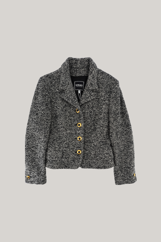 Vintage Versace Black & White Blazer (FR 42)