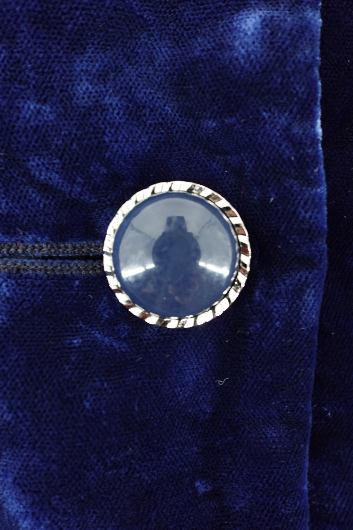 Yves Saint Laurent Blue Velvet Jacket (42)