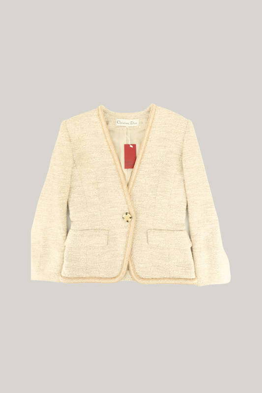 Vintage Christian Dior Beige Jacket (9)