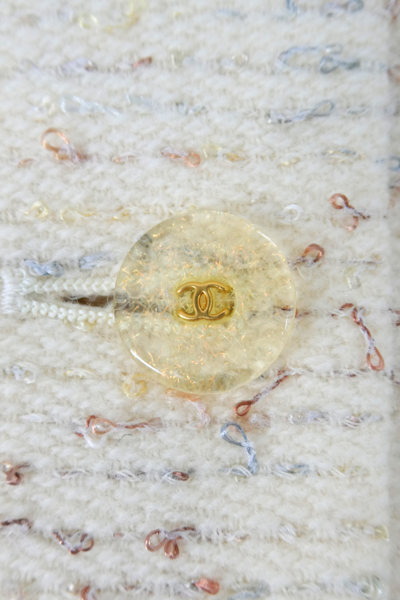 1999 Chanel Ruffle Cream Set