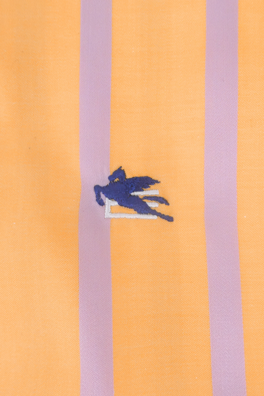 Etro Tangerine and Lavender Shirt