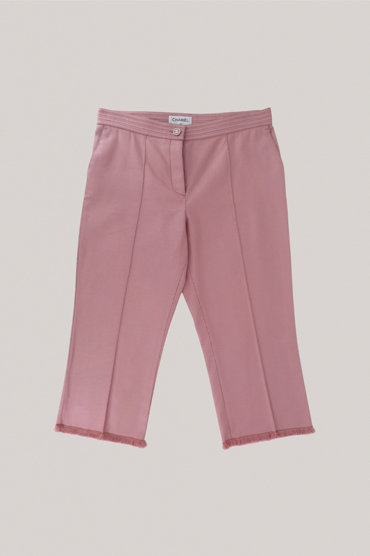Chanel Pink Ruffle Pants