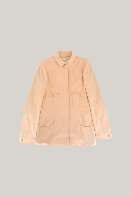 2002 Spring Chanel Nude Pink Jacket (FR 36)