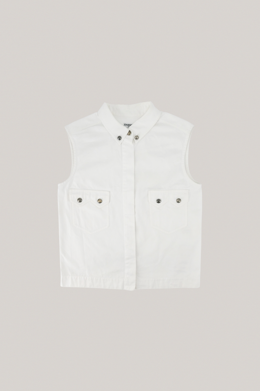 Chanel White Vest