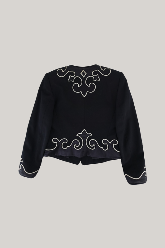 Vintage Escada Black Blazer (38)
