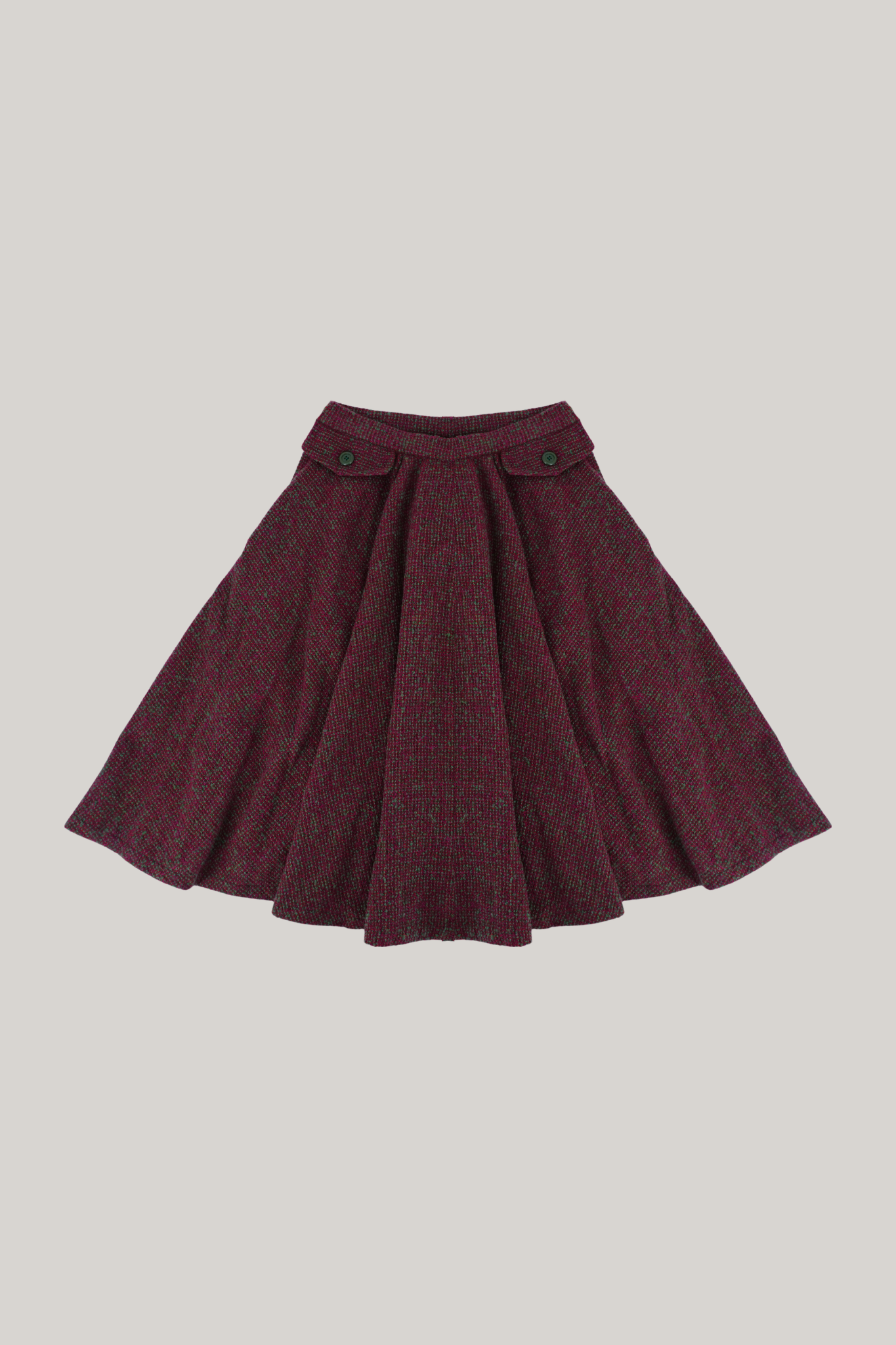 Vintage Christian Dior Purple & Green Skirt Set