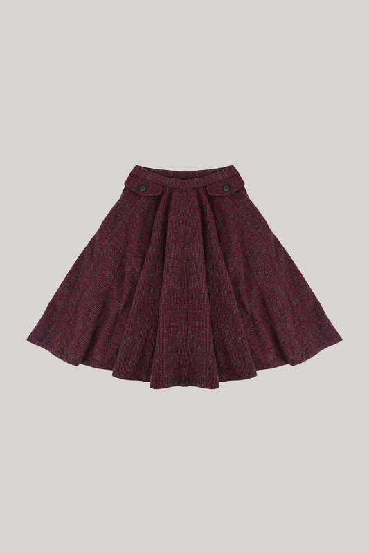 Vintage Christian Dior Purple & Green Skirt Set