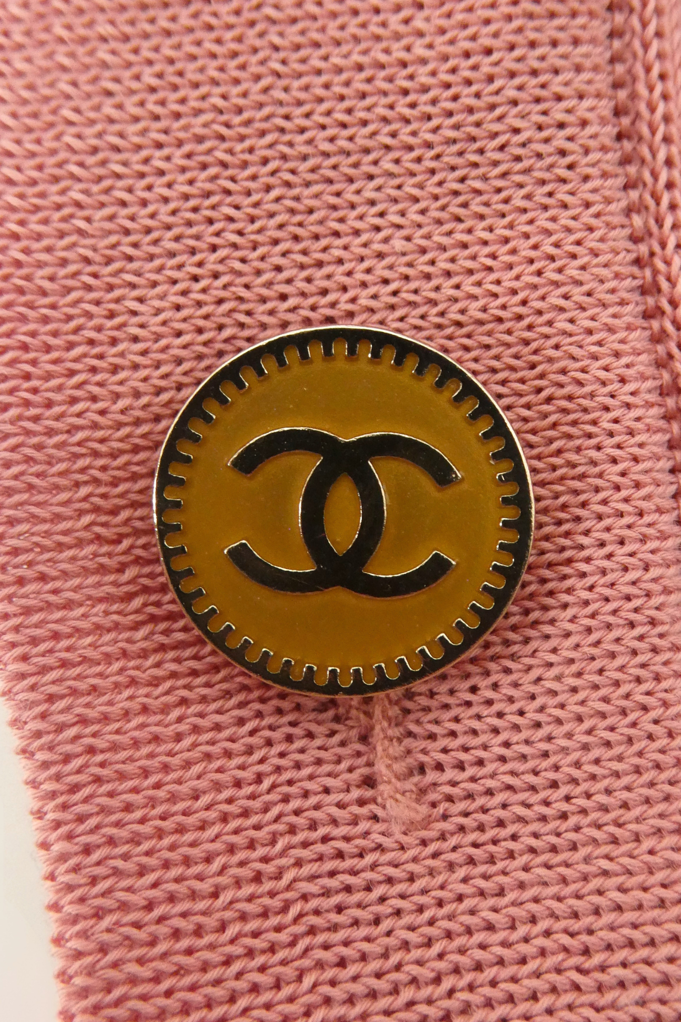 2011 Resort Chanel Coral Pink Knit A-Line Dress (FR 38)