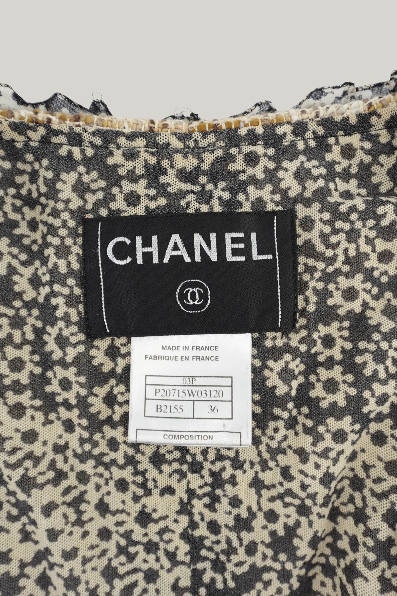 2003 Spring Chanel Tweed Jacket (FR 36)