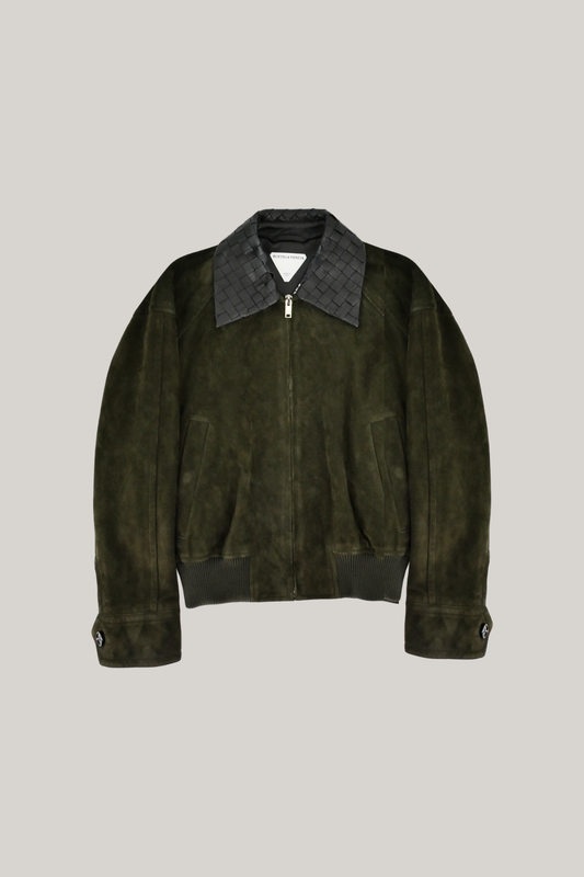 2023 Bottega Veneta Intrecciato Suede Jacket (36)