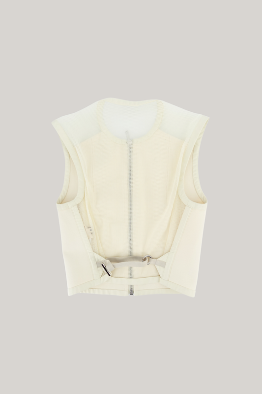Hermes Ivory Cropped Vest  (36)