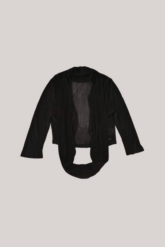 2006 Cruise Chanel Black Bolero Cardigan (FR 42)