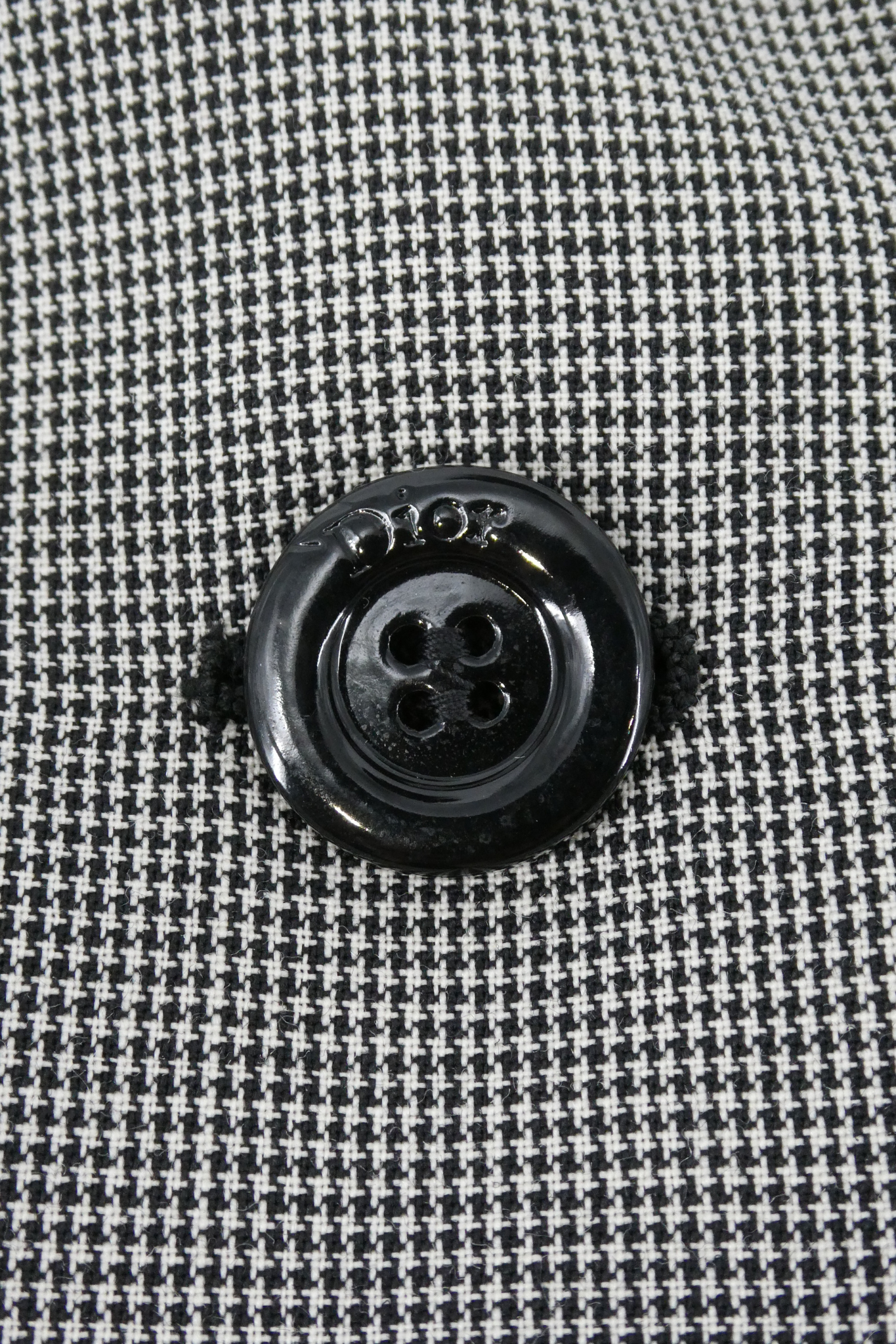 Christian Dior Wool Plaid Print Evening Jacket