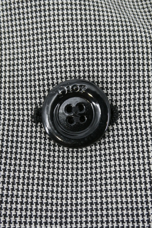 Christian Dior Wool Plaid Print Evening Jacket