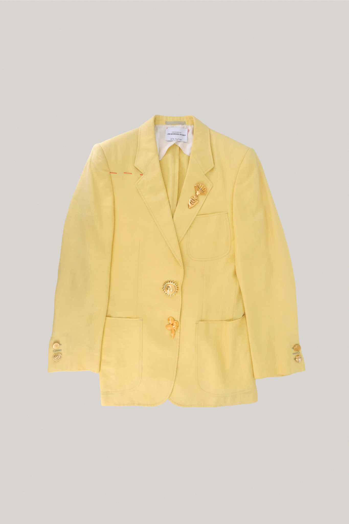 Yves Saint Laurent x Jen Wonders Yellow Blazer
